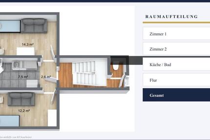 Wohnung Nürnberg Eberhardshof - 2 Zimmer, 37 m&sup2;, 519&euro; | Angebot:26484000