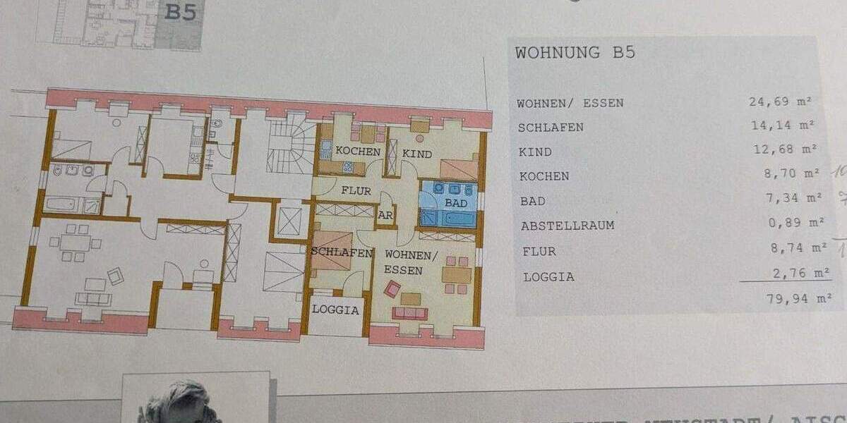 Etagenwohnung Neustadt/Aisch Neustadt - 3 Zimmer, 79 m&sup2;, 325.000&euro; | Angebot:25690498