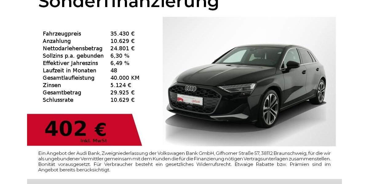 Audi A3 28.830 km 35.430 &euro; Nürnberg 90411