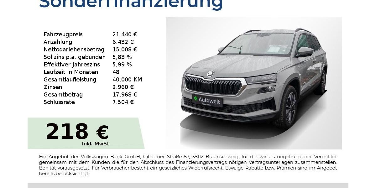Skoda Karoq 91.150 km 20.980 &euro; Nürnberg 90431