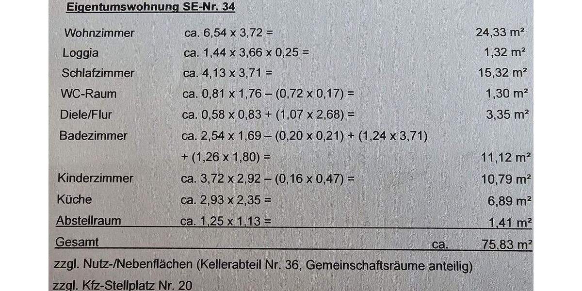 Etagenwohnung Erlangen-Tennenlohe Tennenlohe - 3 Zimmer, 76 m&sup2;, 395.000&euro; | Angebot:25821370