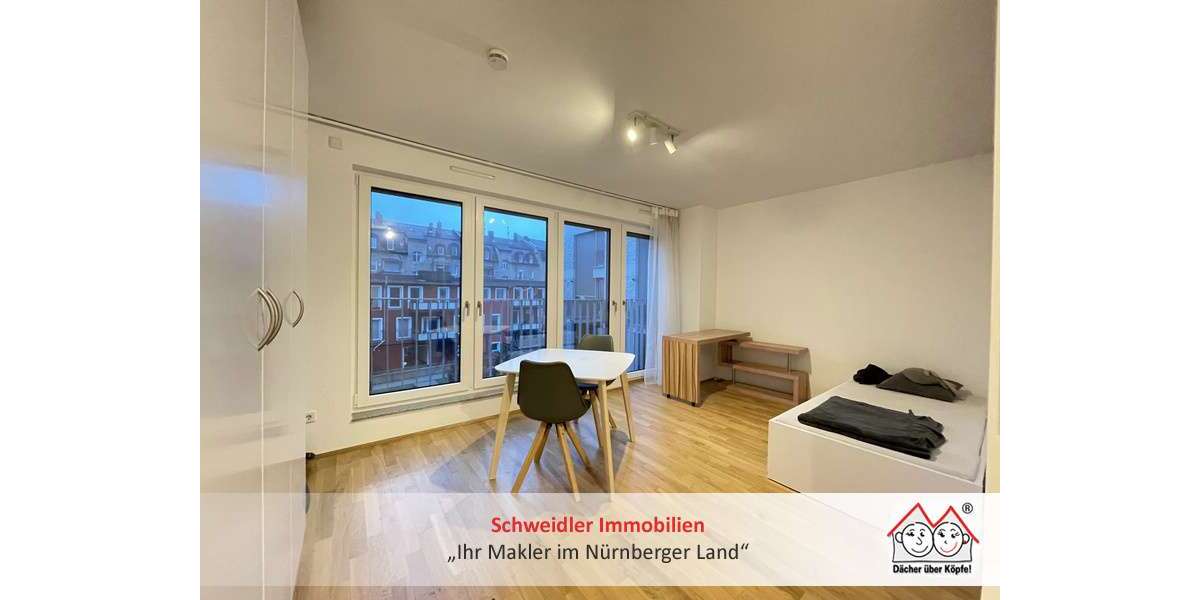 Etagenwohnung Nürnberg Eberhardshof - 1 Zimmer, 29 m&sup2;, 565&euro; | Angebot:27607892