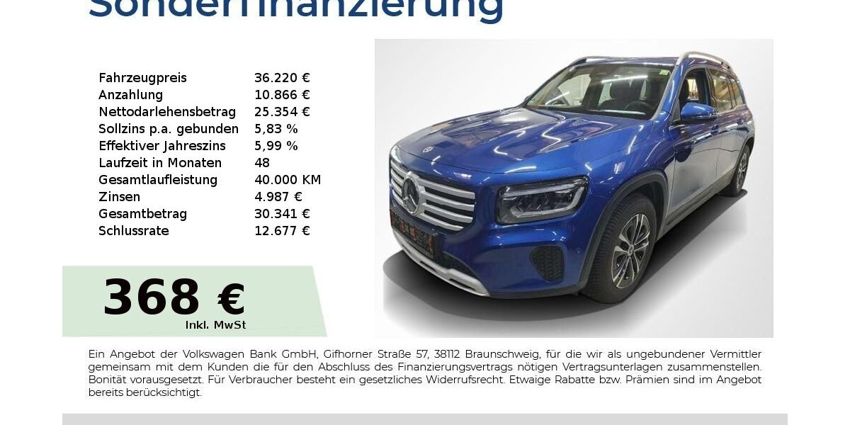 Mercedes-Benz GLB 200 27.450 km 36.220 &euro; Nürnberg 90431