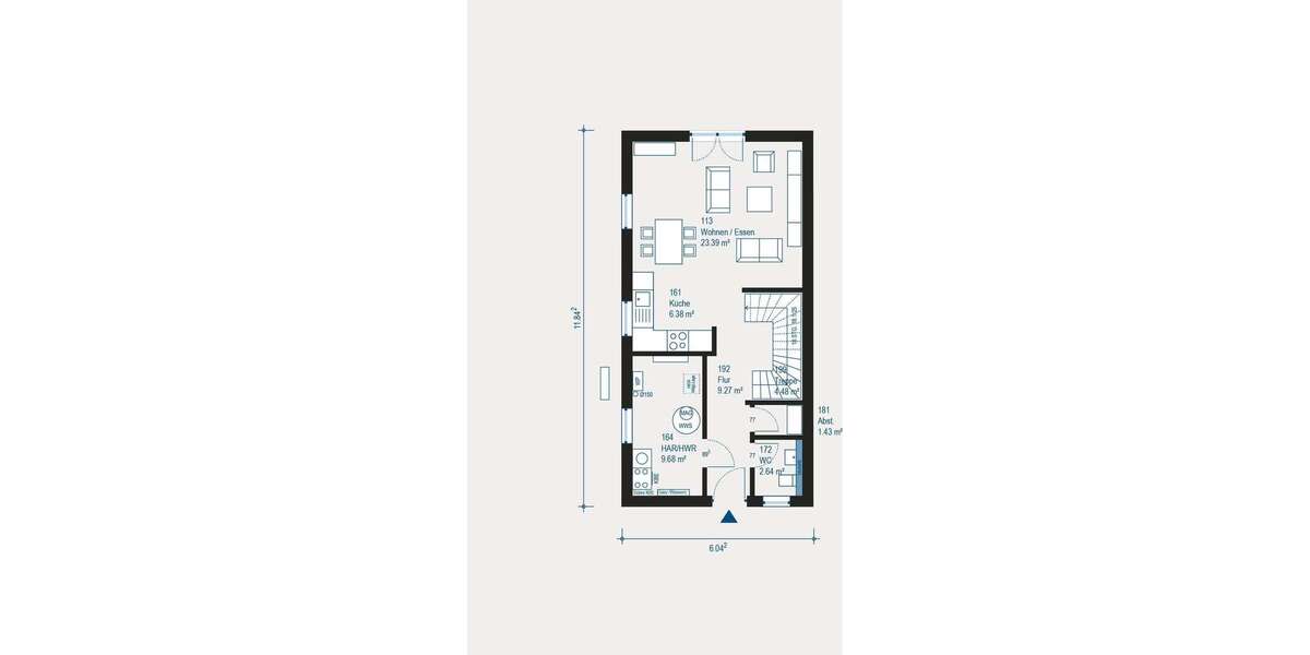 Vielfältige Gestaltungsmöglichkeiten - Modernes Doppelhaus mit Komfort in Hemhofen - Doppelhaushälfte Hemhofen | Angebot:27536157