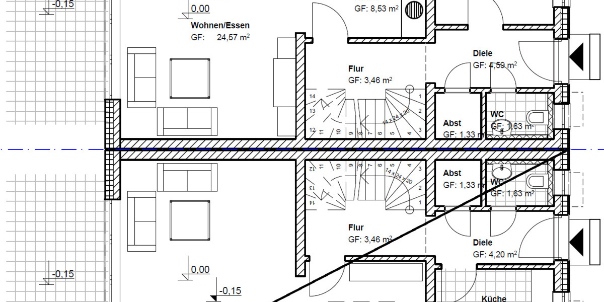 Doppelhaushälfte Schwarzenbruck - 5 Zimmer, 140 m&sup2;, 525.000&euro; | Angebot:25732200