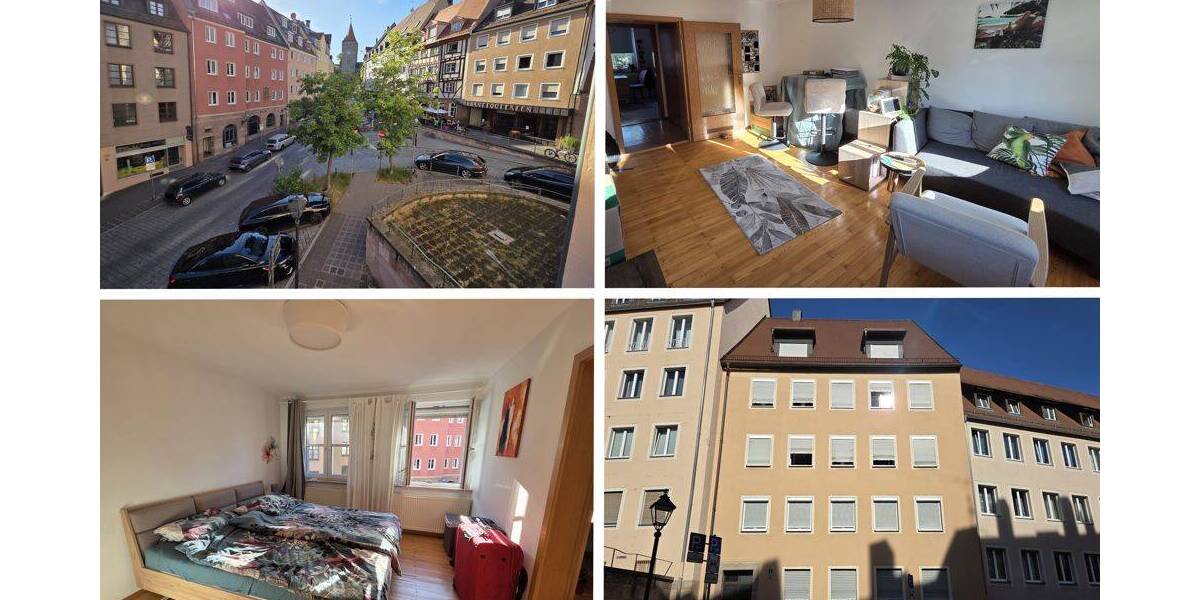 Etagenwohnung Nürnberg Sebald - 2 Zimmer, 63 m&sup2;, 750&euro; | Angebot:26863238