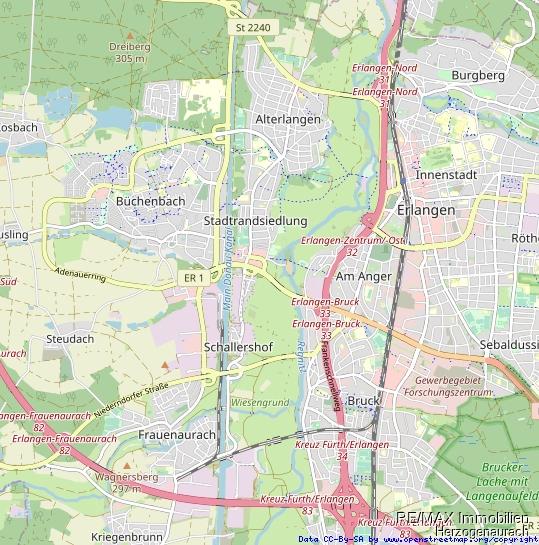 Etagenwohnung Erlangen Alterlangen - 3 Zimmer, 84 m&sup2;, 1.500&euro; | Angebot:25804392