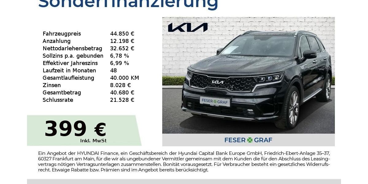 Kia Sorento 24.079 km 43.450 &euro; Roth 91154