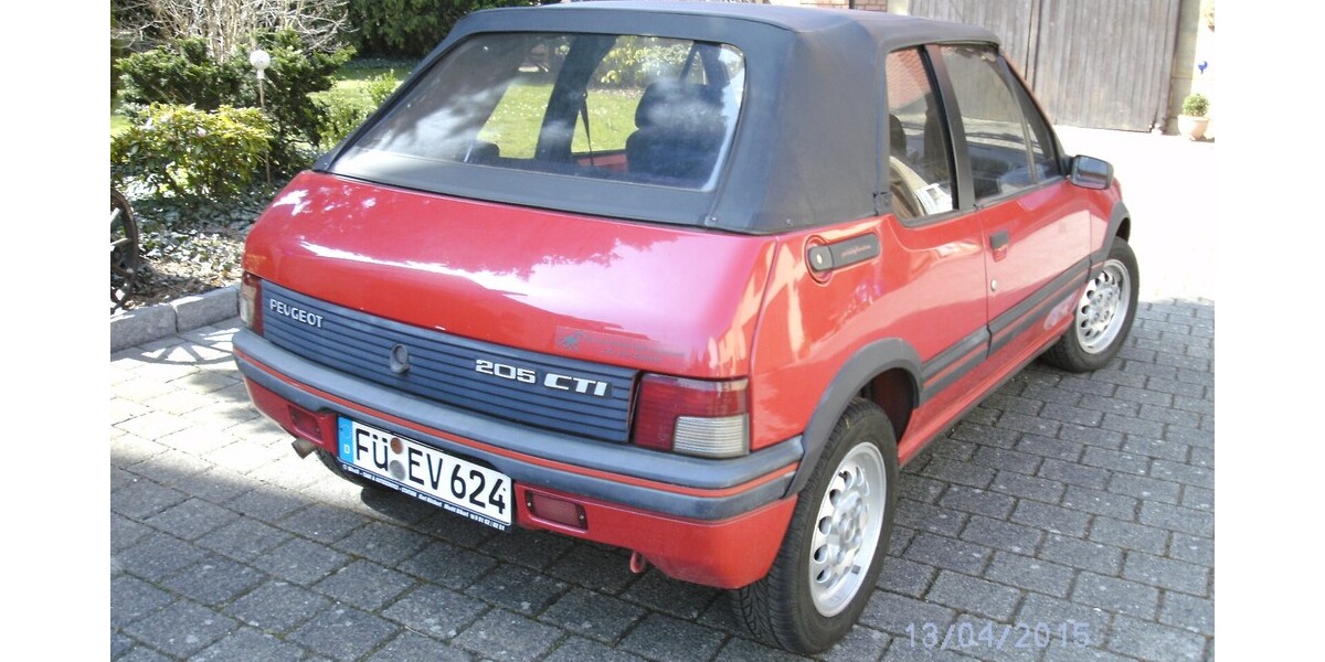 Peugeot 205 CTI 105.000 km 9.800 &euro; Fürth 90744