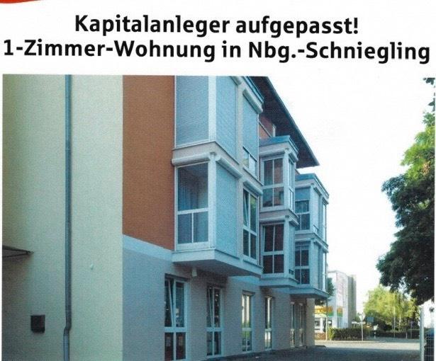 Etagenwohnung Nürnberg Almoshof - 1 Zimmer, 27 m&sup2;, 102.000&euro; | Angebot:27279458