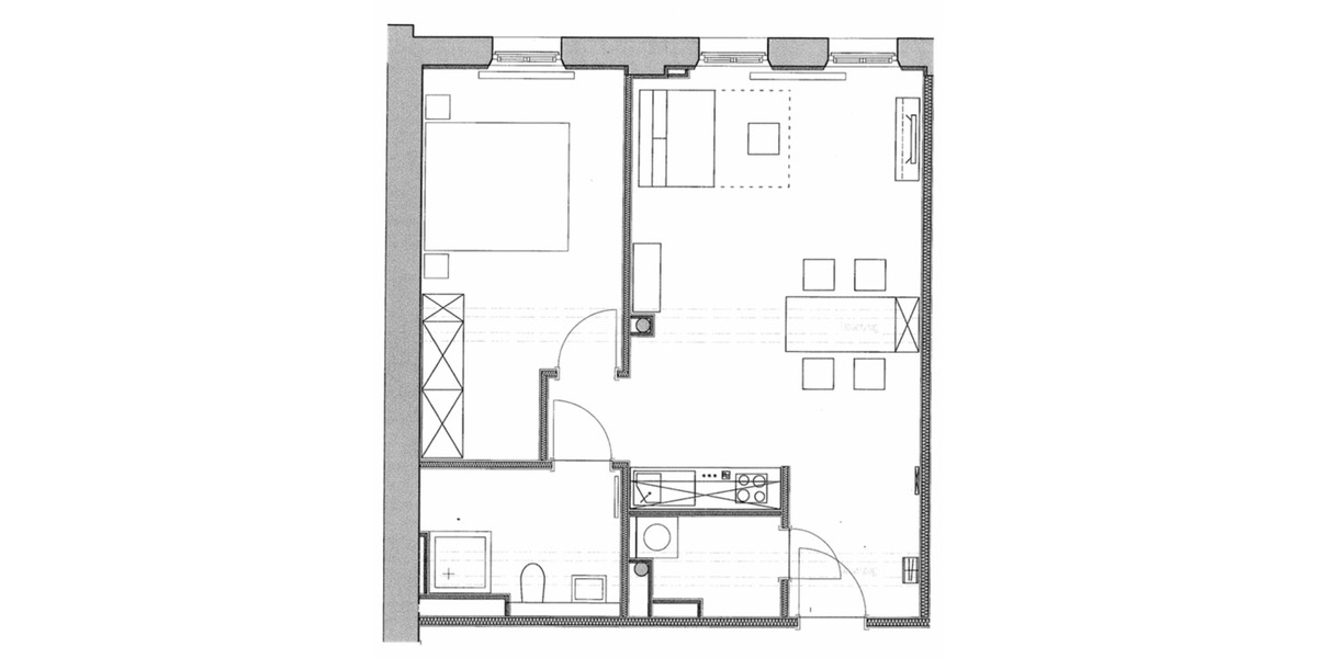 Etagenwohnung Nürnberg Gibitzenhof - 2 Zimmer, 57 m&sup2;, 285.000&euro; | Angebot:25416679