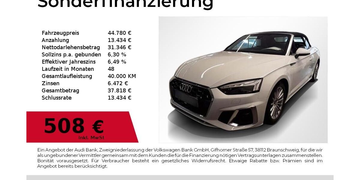 Audi A5 38.200 km 44.780 &euro; Nürnberg 90411