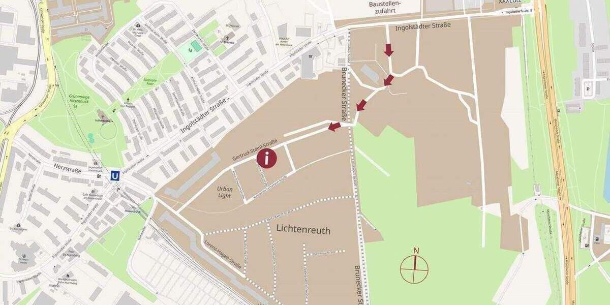 Etagenwohnung Nürnberg Rangierbahnhof - 4 Zimmer, 104 m&sup2;, 715.400&euro; | Angebot:25915373