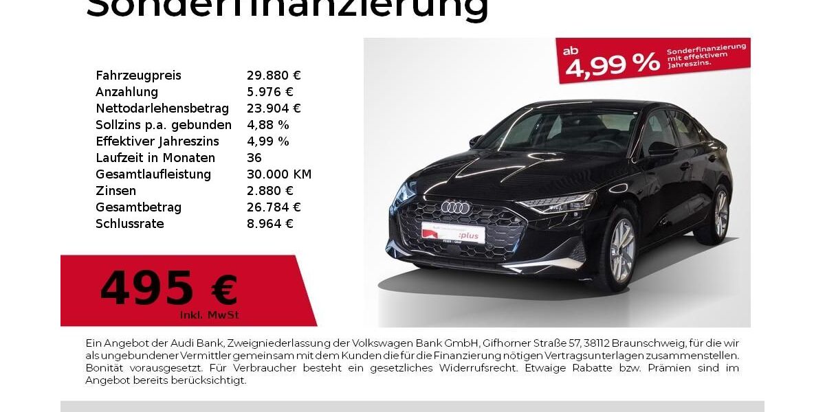 Audi A3 20.049 km 29.880 &euro; Nürnberg 90441