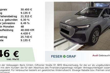 Audi Q4 e-tron 39.600 km 30.450 &euro; Höchstadt an der Aisch 91315