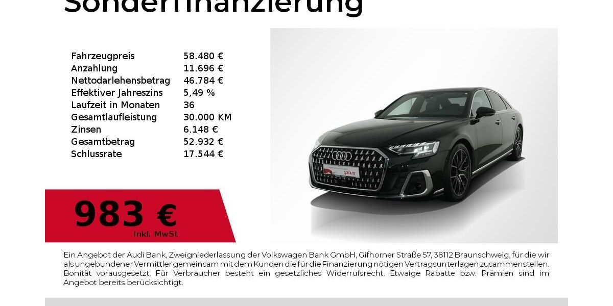 Audi A8 33.495 km 58.480 &euro; Nürnberg 90441