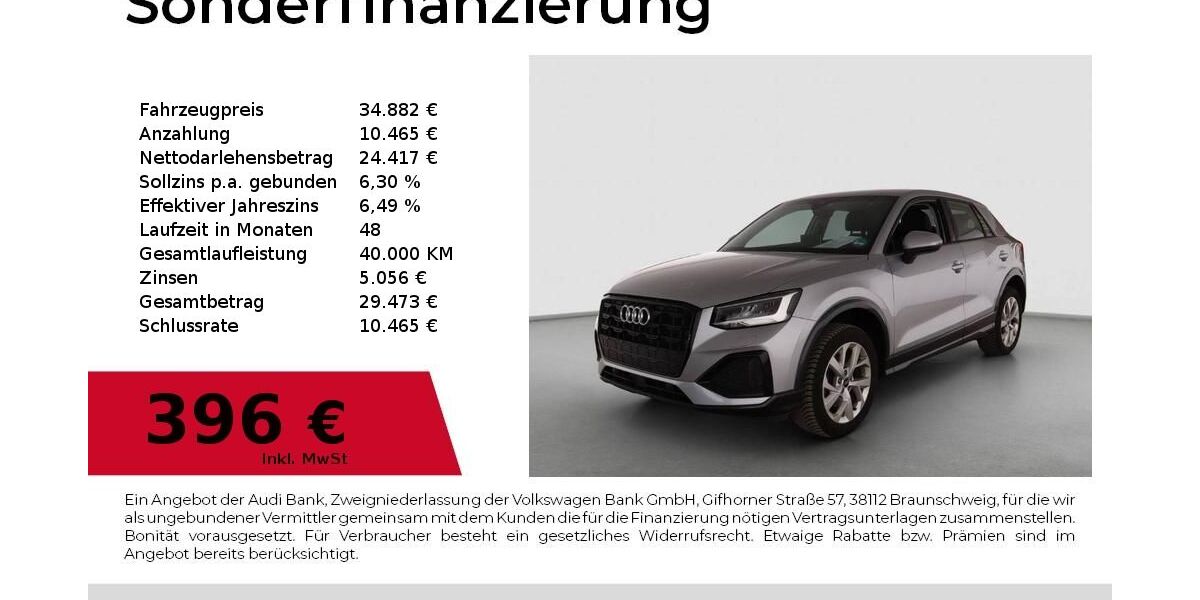 Audi Q2 29.400 km 32.440 &euro; Nürnberg 90411