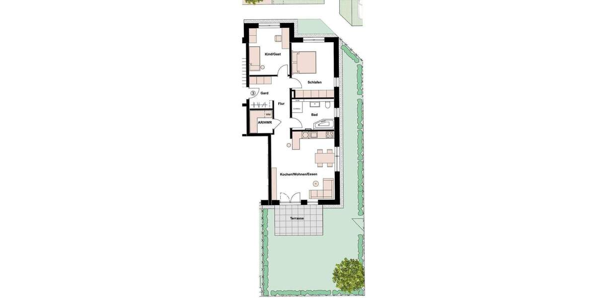 Etagenwohnung Fürth Ronhof - 3 Zimmer, 83 m&sup2;, 498.000&euro; | Angebot:26778781