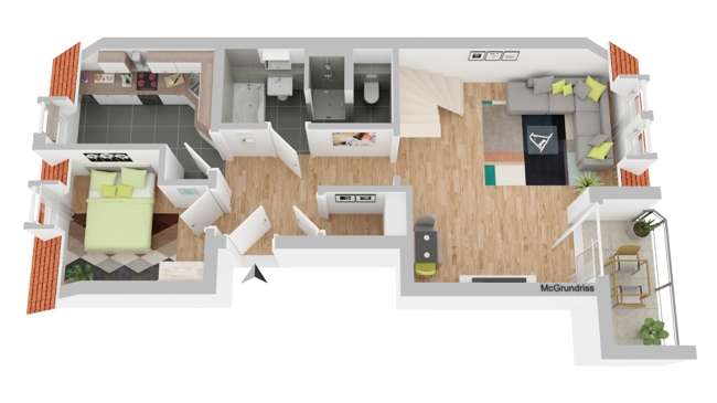 Etagenwohnung Fürth Südstadt - 2 Zimmer, 77 m&sup2;, 259.000&euro; | Angebot:20930790