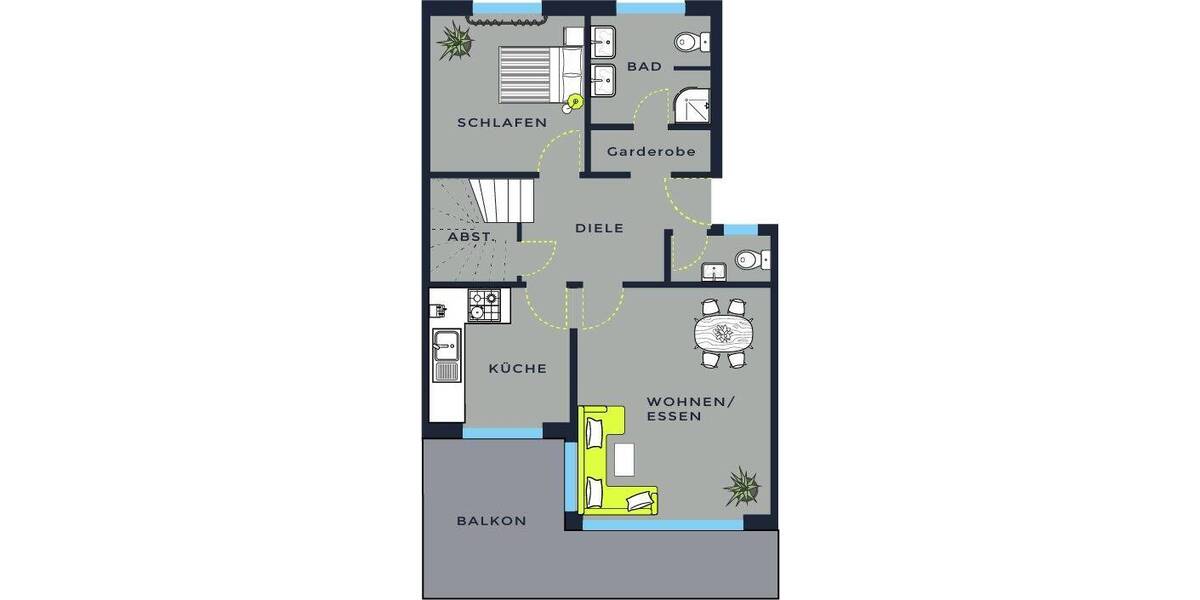 Etagenwohnung Nürnberg Kettelersiedlung - 4 Zimmer, 88 m&sup2;, 497.473&euro; | Angebot:25664527