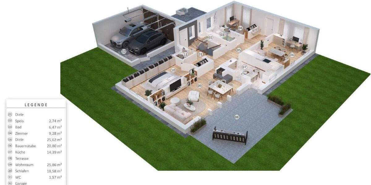 Einfamilienhaus Nürnberg Kornburg - 7 Zimmer, 202 m&sup2;, 690.000&euro; | Angebot:25667036