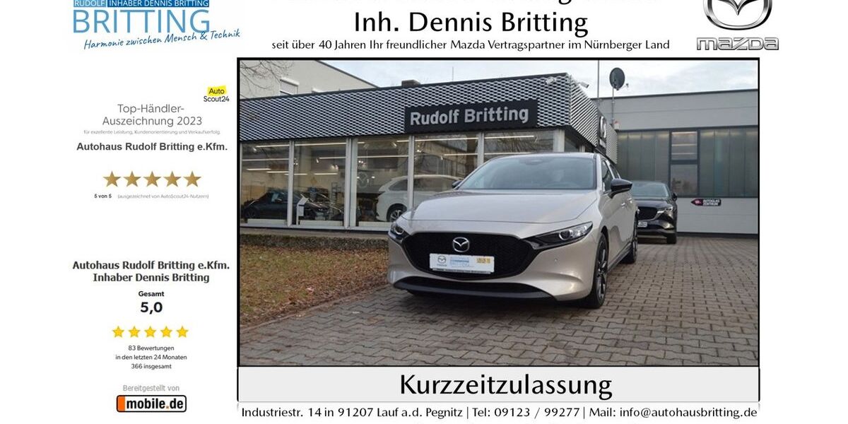 Mazda 3 7.000 km 25.490 &euro; Lauf 91207