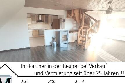 Große Maisonette mit Klimaanlagen (aktuell in 2 Wohnungen unterteilt) mit 2 Balkonen, 2 Einbauküchen und 2 Stellplätzen - Wohnung Hausen | Angebot:20238797