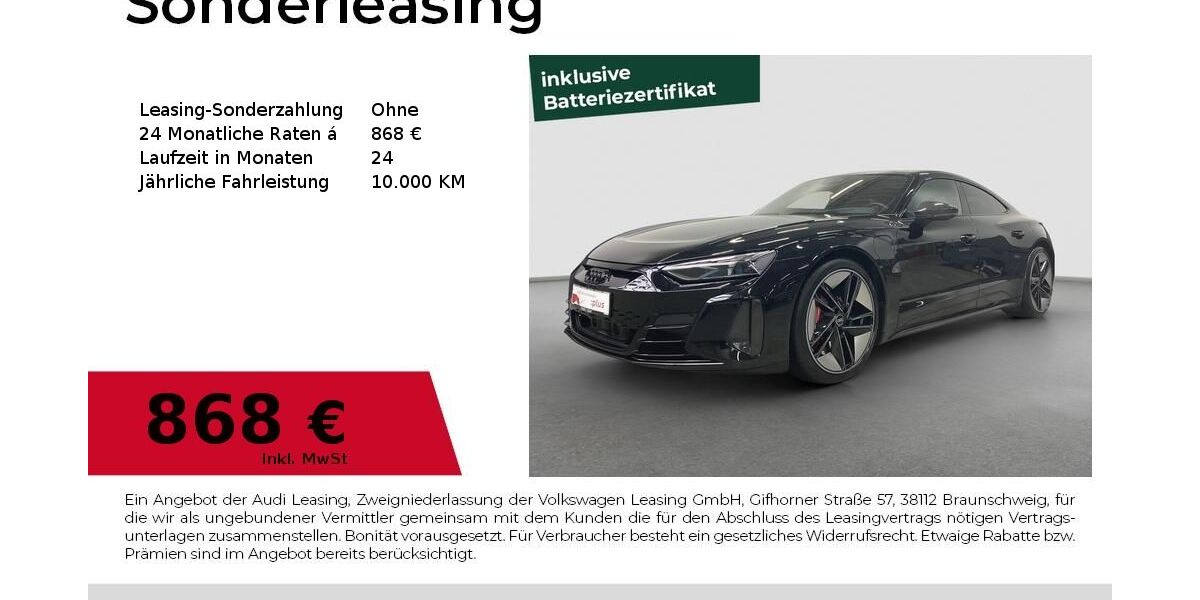 Audi RS e-tron GT 52.450 km 63.980 &euro; Fürth 90763