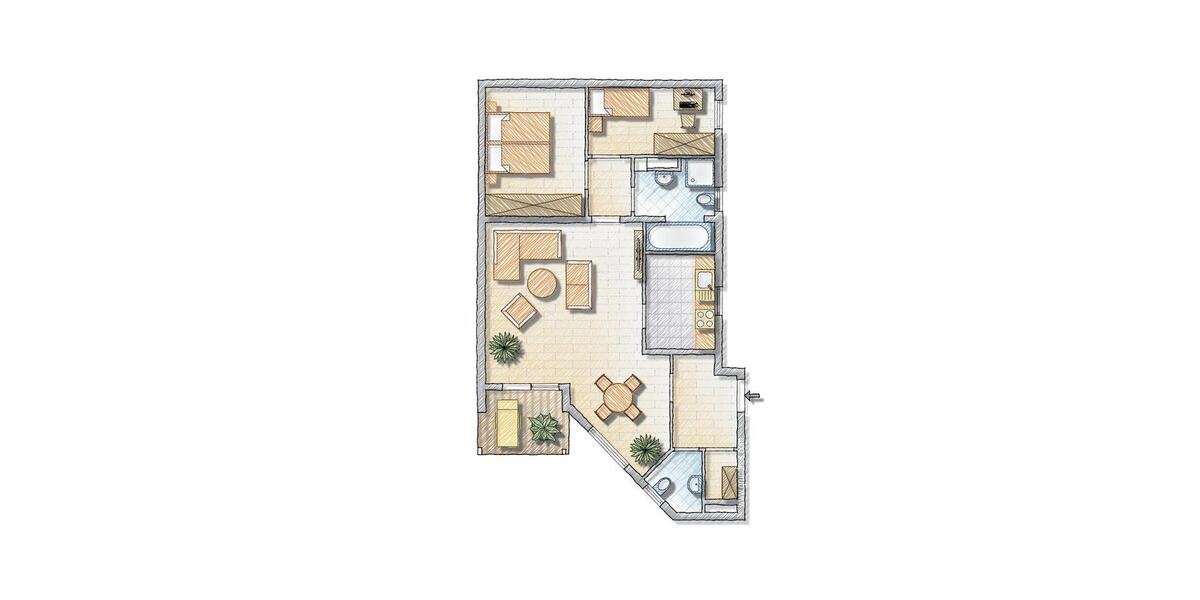 Erdgeschoßwohnung Roth - 3 Zimmer, 87 m&sup2;, 850&euro; | Angebot:26618208