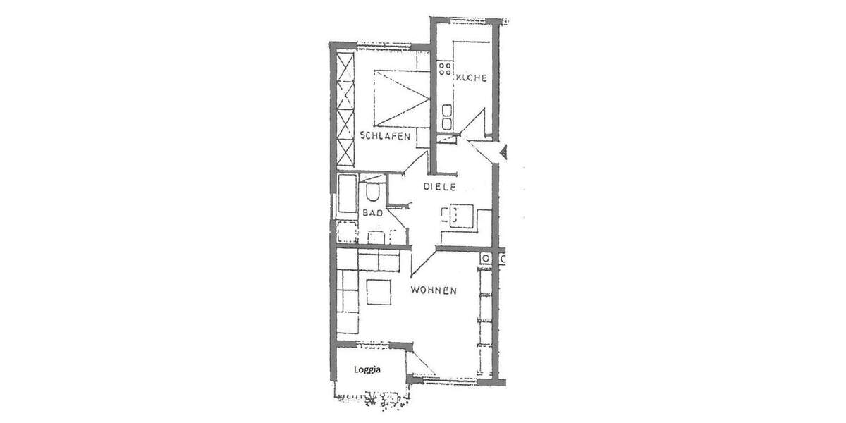 Etagenwohnung Nürnberg Laufamholz - 2 Zimmer, 61 m&sup2;, 785&euro; | Angebot:25782544