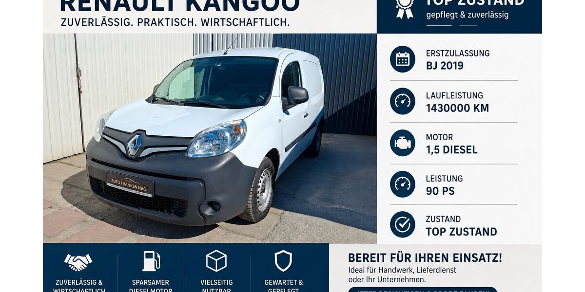 Renault Kangoo 143.000 km 7.900 &euro; Nürnberg 90408