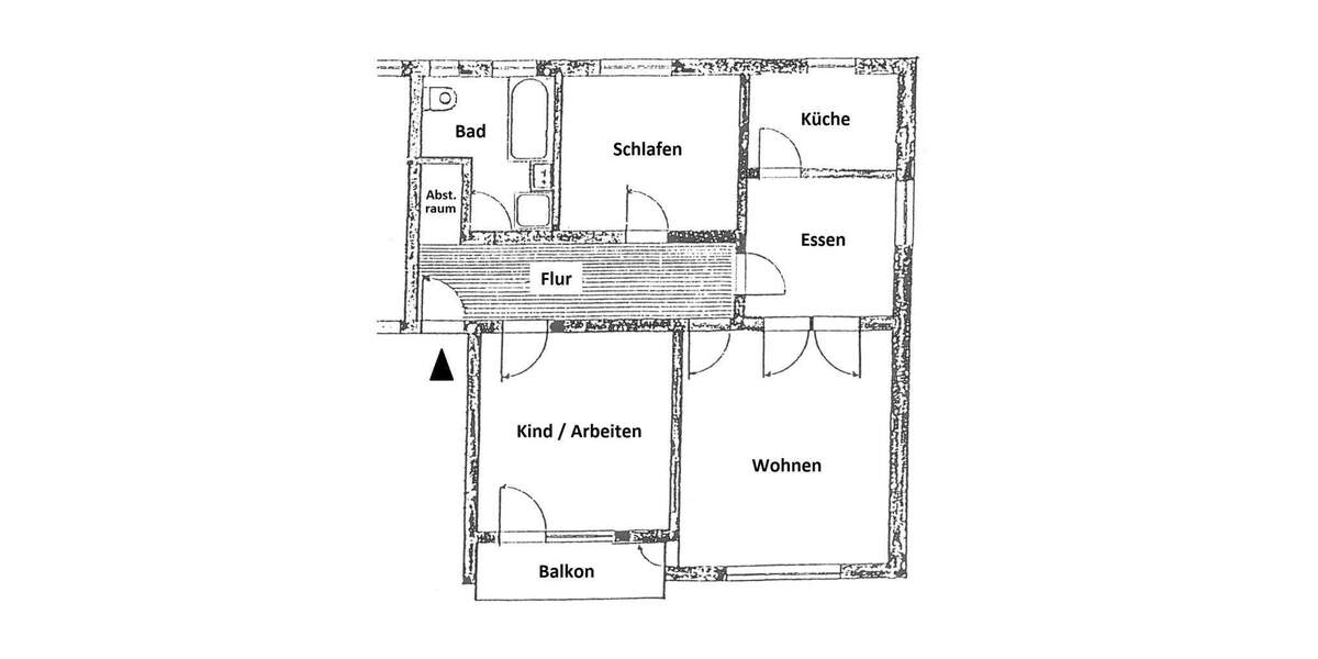 Etagenwohnung Rednitzhembach Plöckendorf - 3 Zimmer, 104 m&sup2;, 299.000&euro; | Angebot:25704378