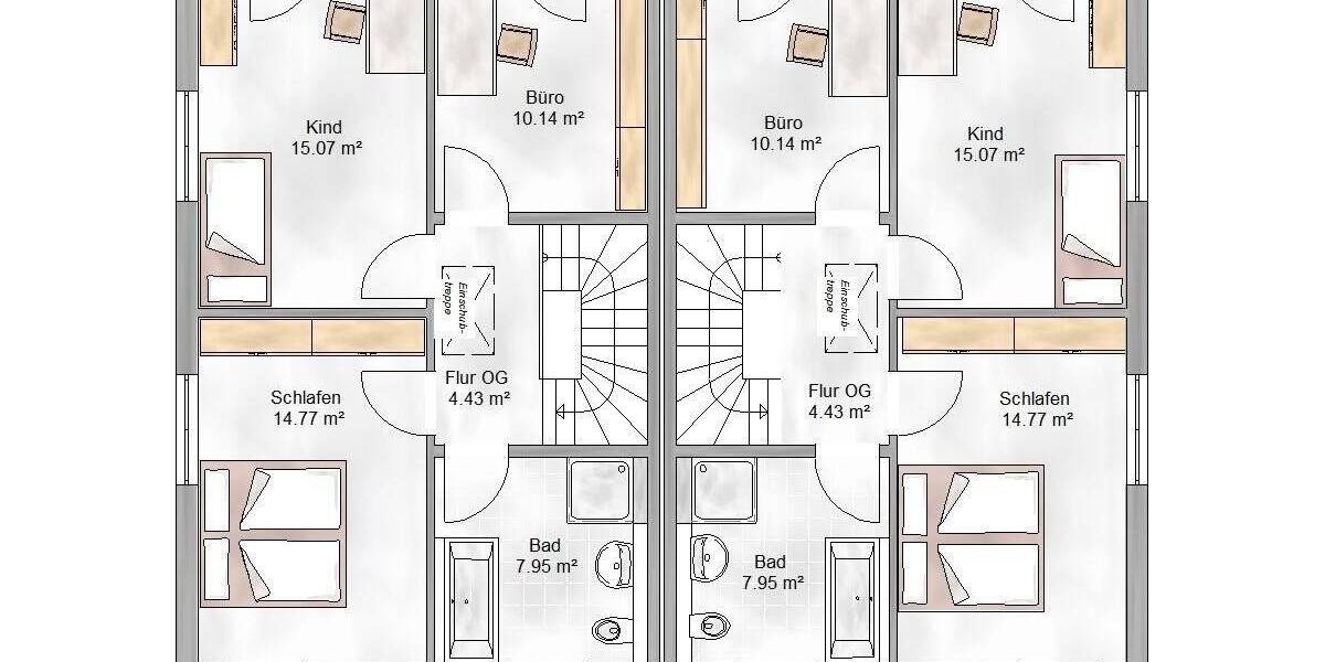 Doppelhaushälfte Seukendorf Hiltmannsdorf - 4 Zimmer, 107 m&sup2;, 482.384&euro; | Angebot:25768317