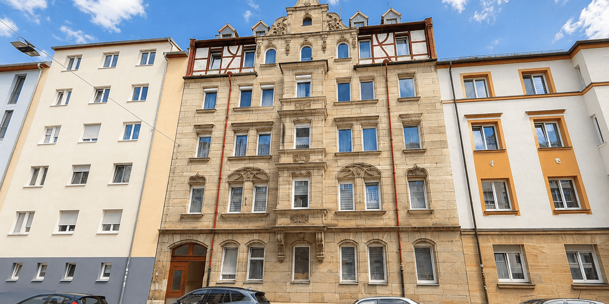 Etagenwohnung Fürth Südstadt - 3 Zimmer, 70 m&sup2;, 199.000&euro; | Angebot:27004645
