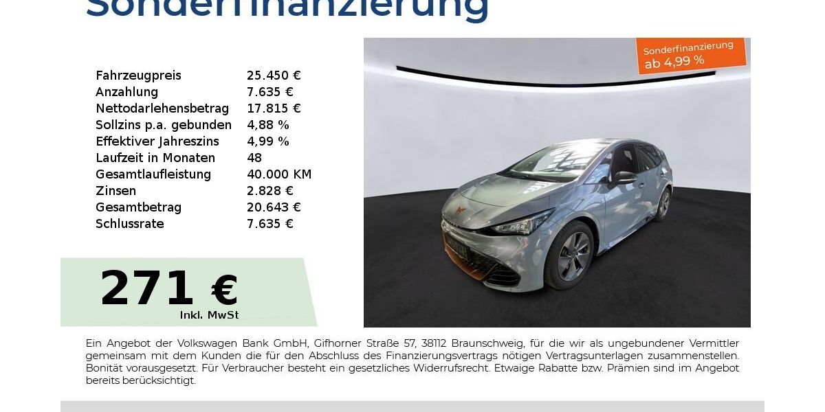 Cupra Born 22.750 km 25.450 &euro; Nürnberg 90441