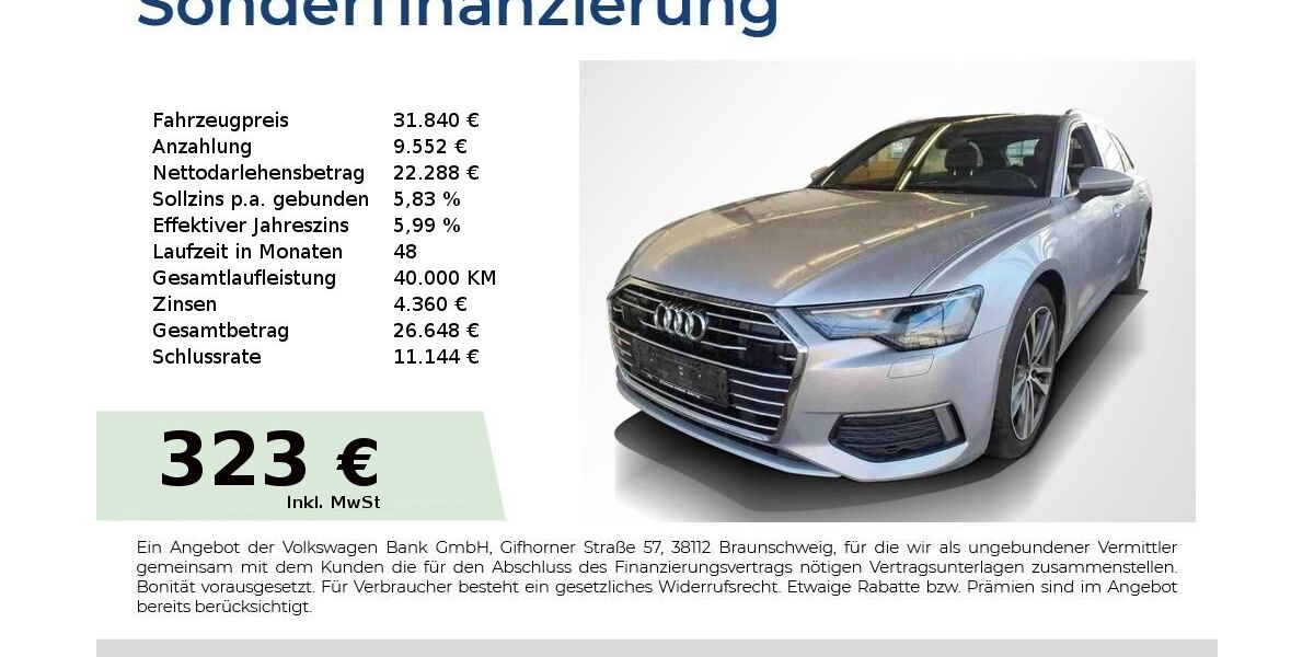 Audi A6 84.150 km 31.330 &euro; Nürnberg 90431