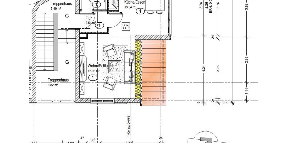 Dachgeschoßwohnung Nürnberg Herrnhütte - 1.5 Zimmer, 33 m&sup2;, 142.400&euro; | Angebot:26477583