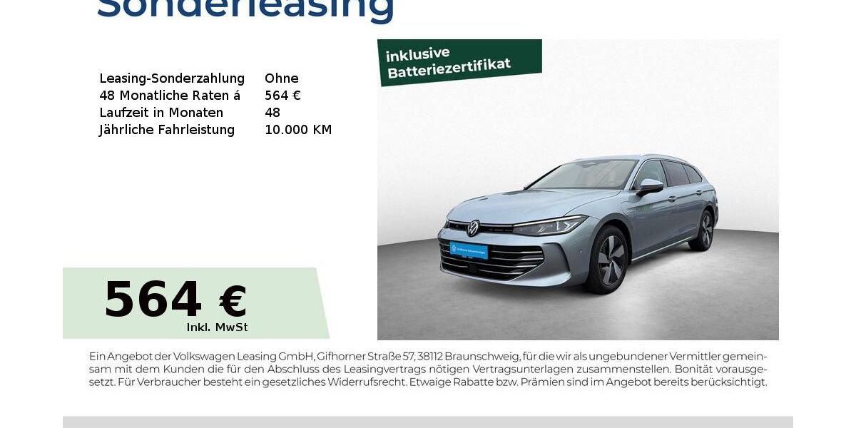 VW Passat Variant 16.990 km 49.990 &euro; Roth 91154
