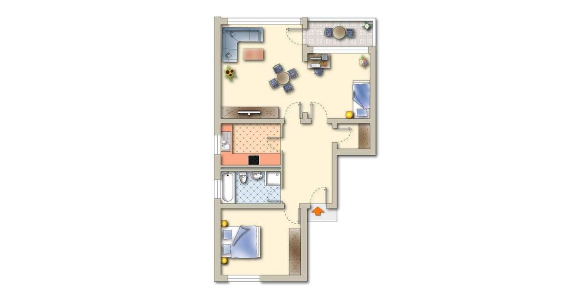 Etagenwohnung Erlangen Innenstadt - 3 Zimmer, 79 m&sup2;, 199.000&euro; | Angebot:25996477