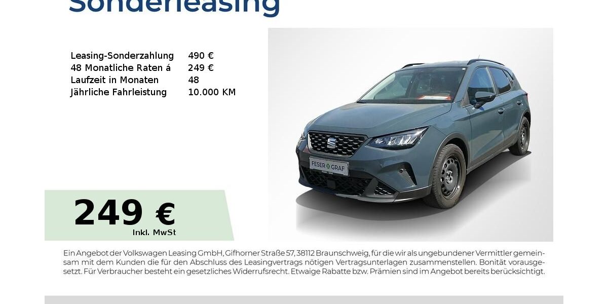 Seat Arona 8.150 km 22.450 &euro; Lauf an der Pegnitz 91207