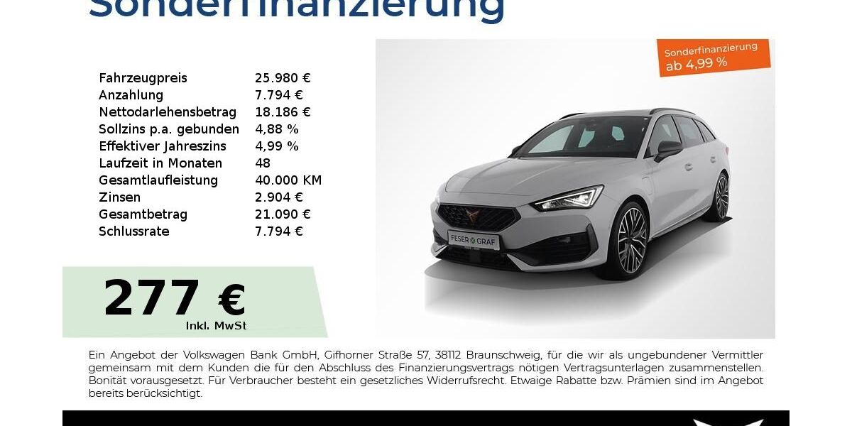 Cupra Leon 31.850 km 25.980 &euro; Nürnberg 90441