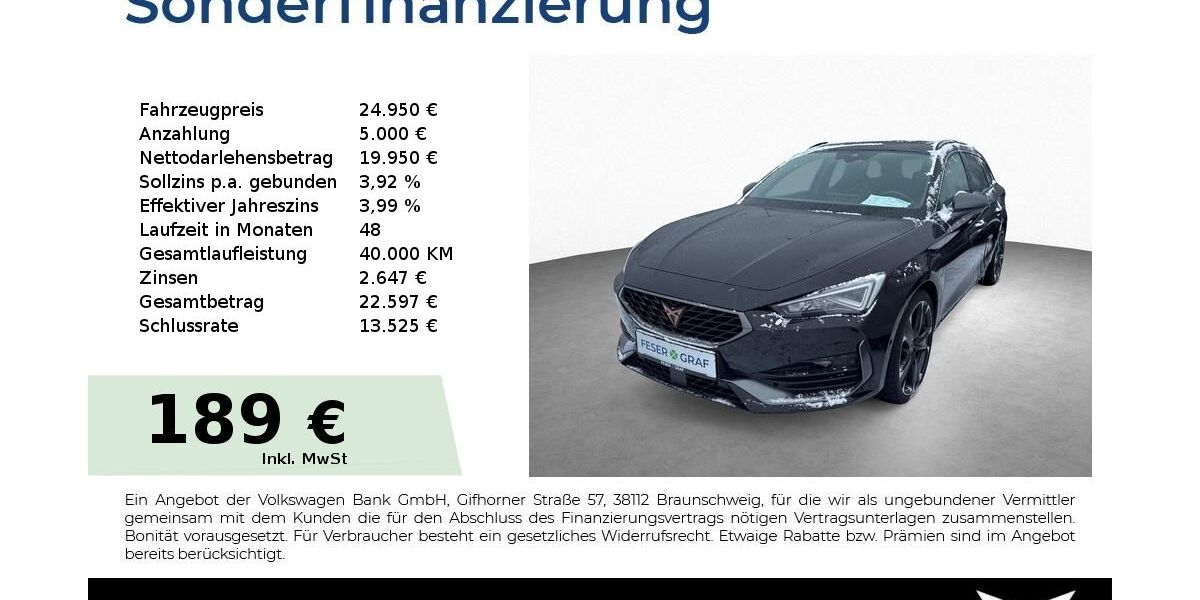 Cupra Leon 65.000 km 24.950 &euro; Schwabach 91126