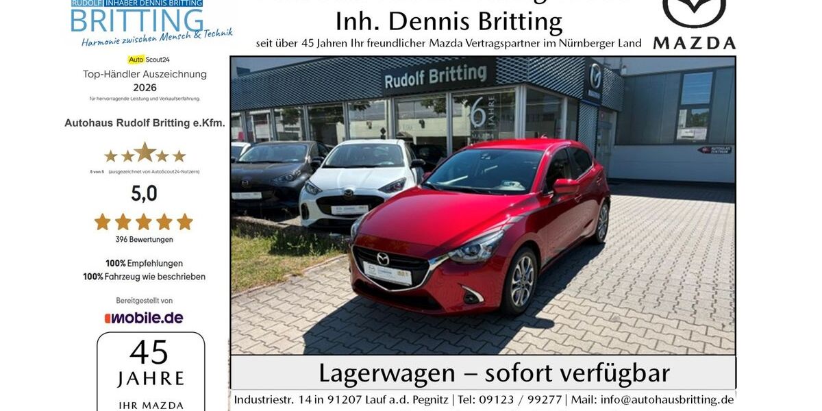 Mazda 2 33.000 km 16.890 &euro; Lauf 91207