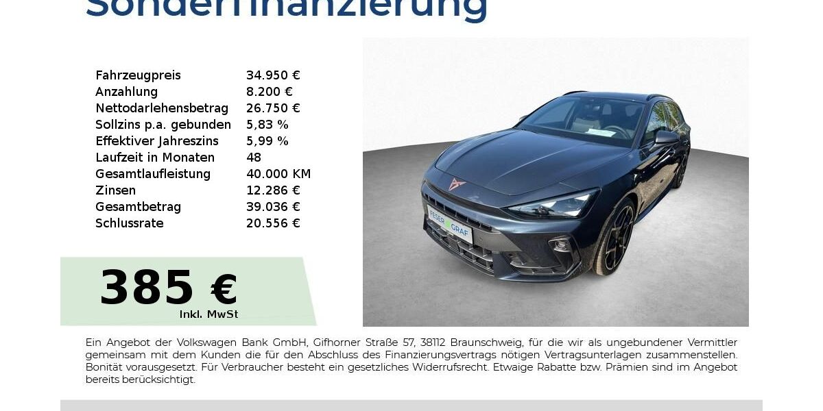 Cupra Leon 12.900 km 34.950 &euro; Schwabach 91126