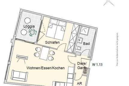 Wohnung Nürnberg Herrnhütte - 2 Zimmer, 54 m&sup2;, 327.423&euro; | Angebot:23691770