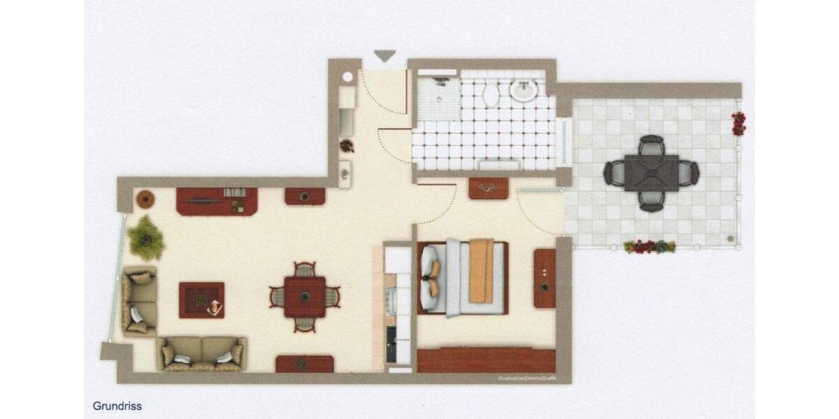 Etagenwohnung Fürth Südstadt - 2 Zimmer, 61 m&sup2;, 850&euro; | Angebot:26544414