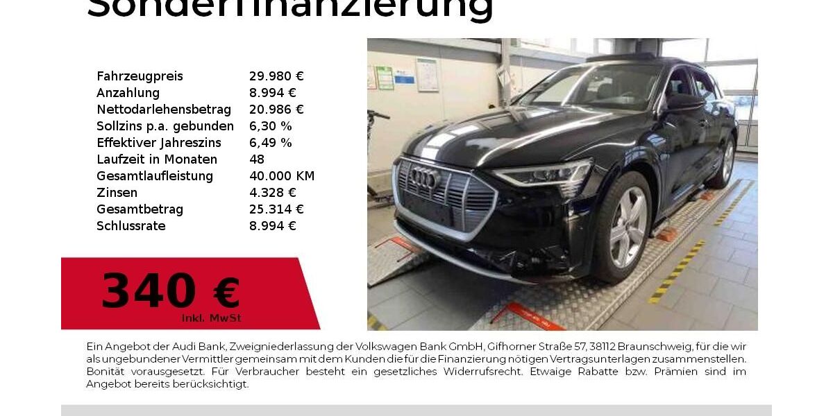Audi e-tron 122.950 km 29.980 &euro; Nürnberg 90411