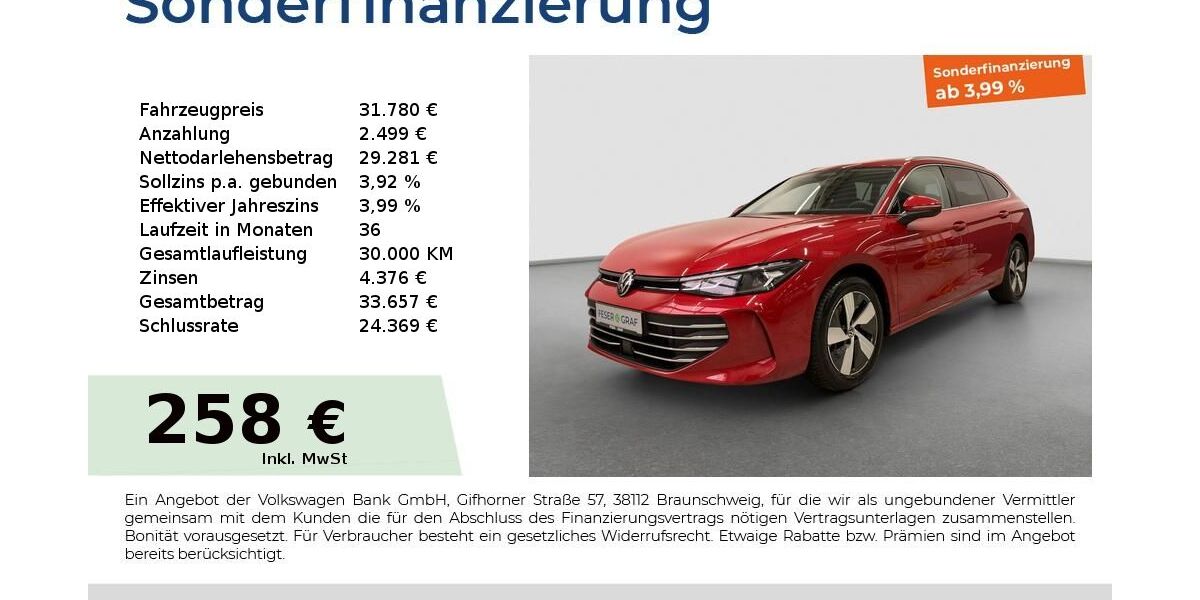 VW Passat 11.529 km 31.480 &euro; Fürth 90763