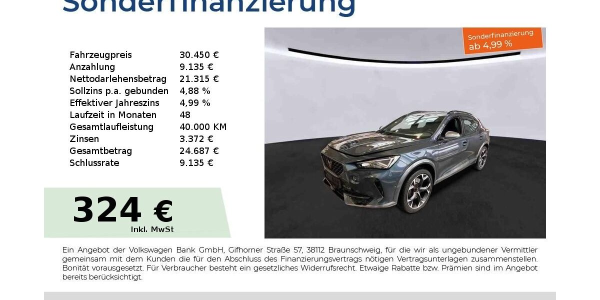 Cupra Formentor 28.450 km 29.880 &euro; Nürnberg 90441