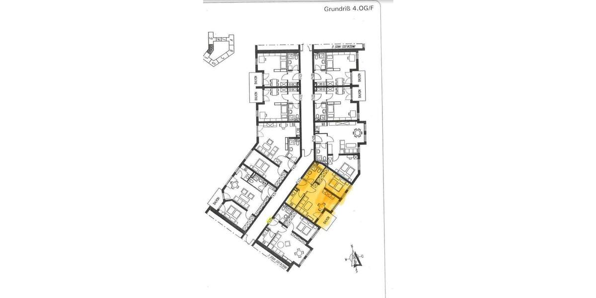 Etagenwohnung Fürth Südstadt - 2 Zimmer, 47 m&sup2;, 159.500&euro; | Angebot:25755255